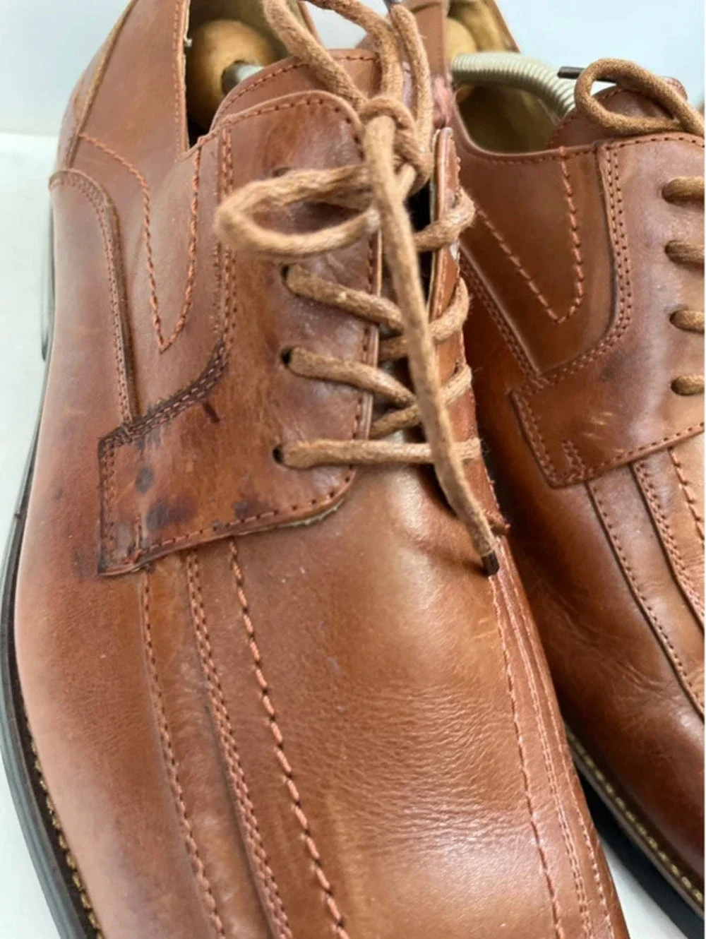 Stacy Adams Corrado Oxford Dress Shoes Bicycle Toe Brown Men's 10.5